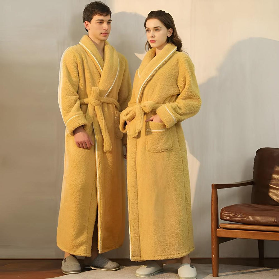 Theo | Kuscheliger Sherpa-Bademantel für Damen und Herren