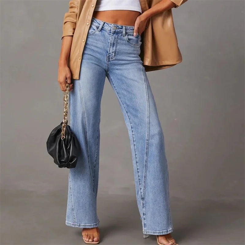 Carmen | Elegante High-Rise Jeans mit weiten Beinen