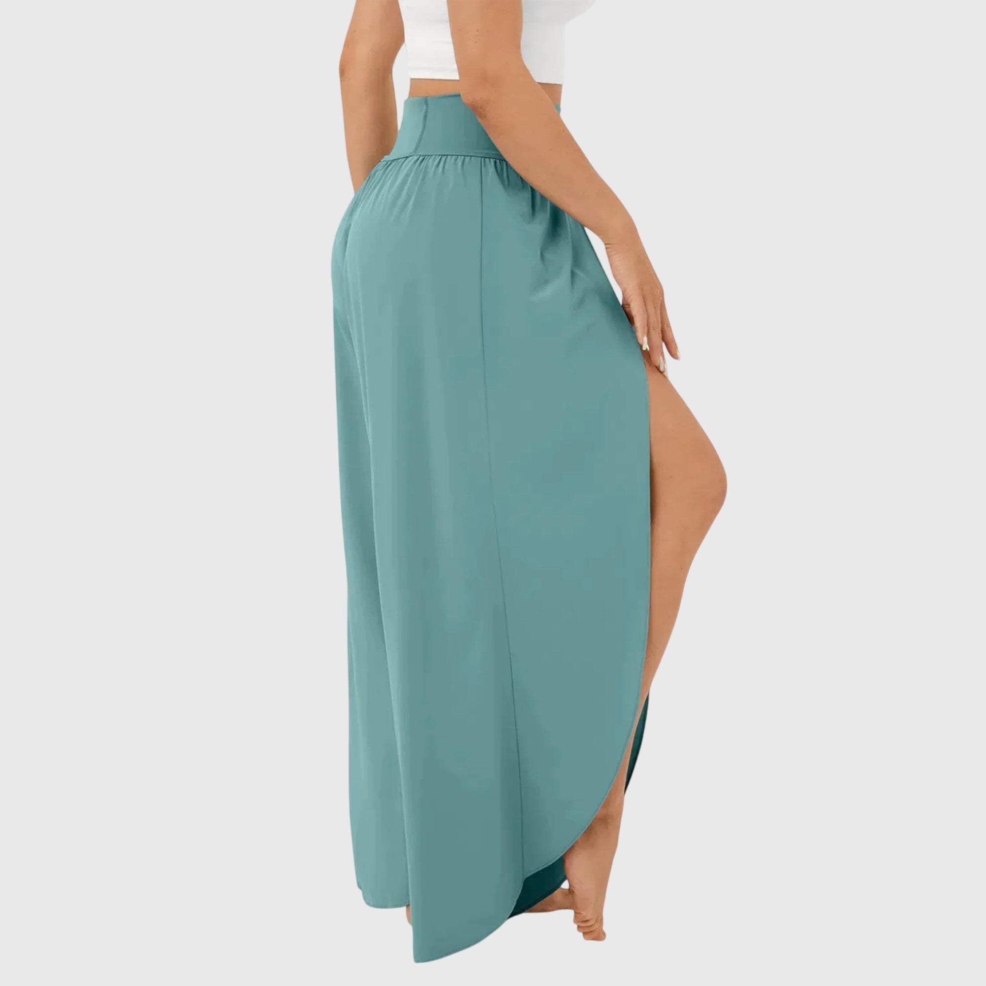 Magdalena | Boho Weitbein-Hose mit Schlitzdesign