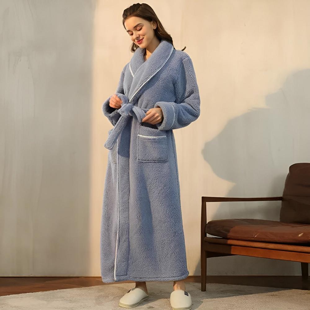 Theo | Kuscheliger Sherpa-Bademantel für Damen und Herren