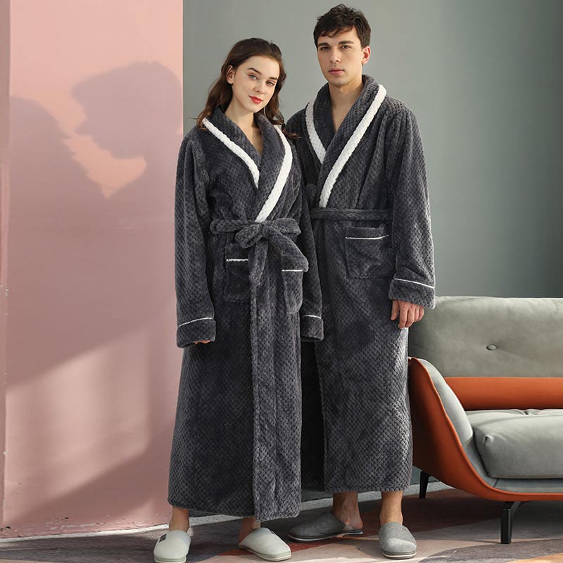Finn | Warmer Fleece-Bademantel für Damen und Herren