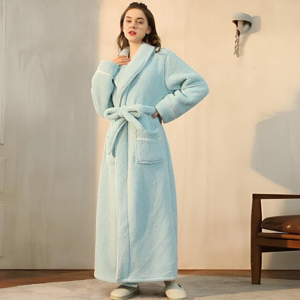Theo | Kuscheliger Sherpa-Bademantel für Damen und Herren