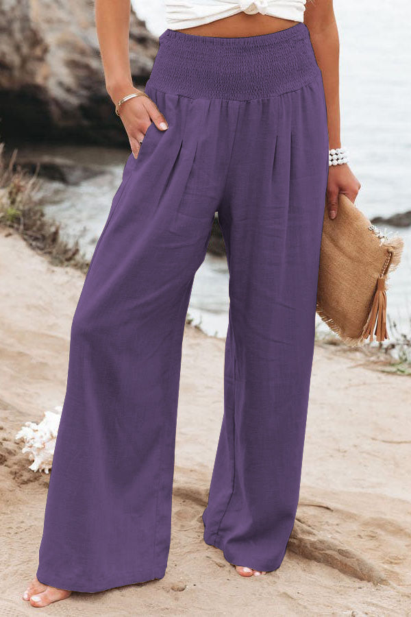 Jutta | Legere High-Waist Hose mit weitem Bein