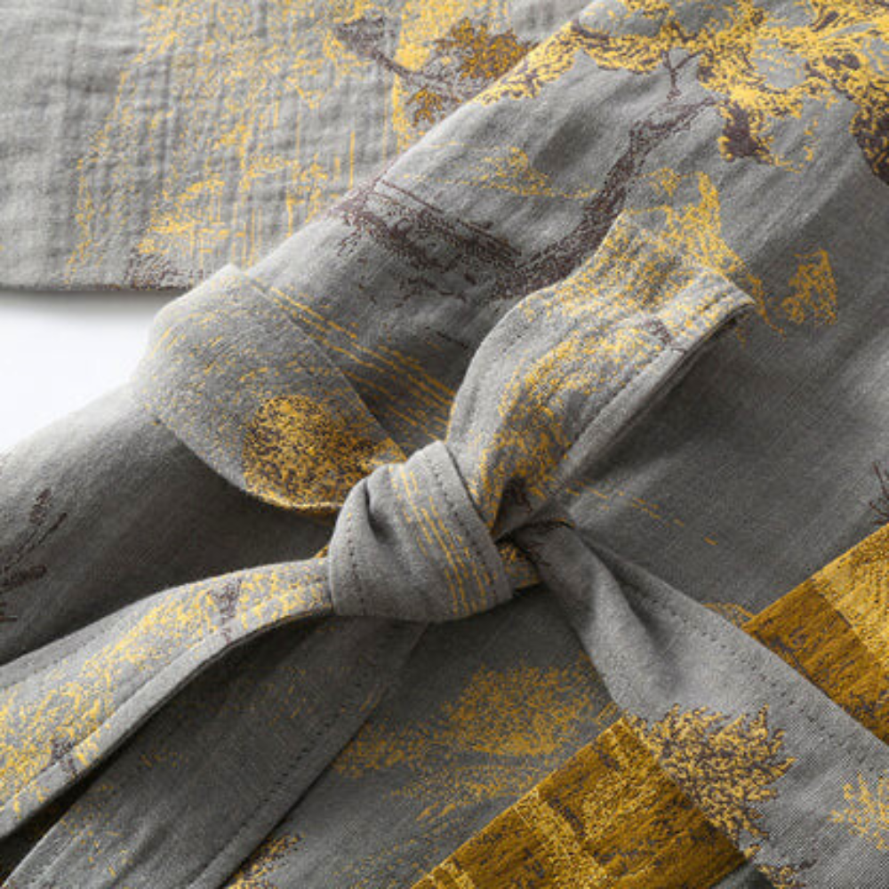 Robin | Eleganter Kimono-Bademantel für Damen und Herren