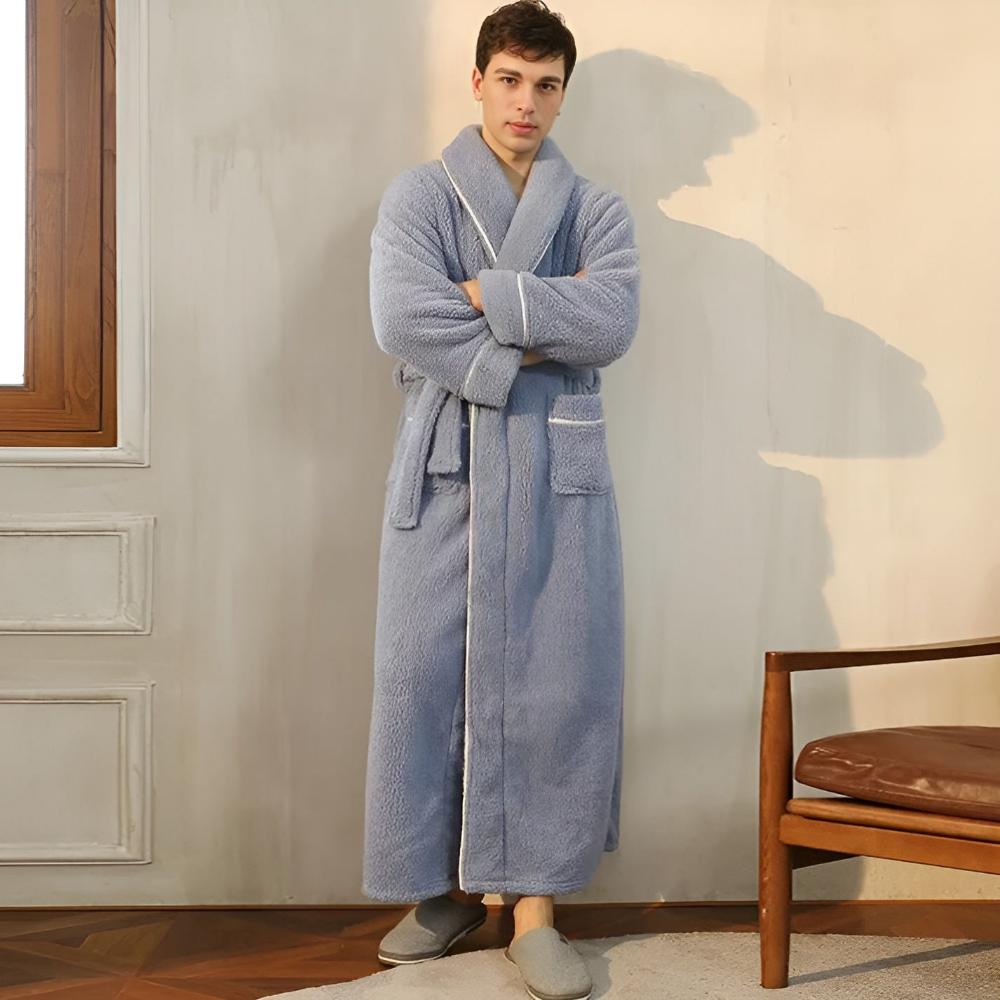 Theo | Kuscheliger Sherpa-Bademantel für Damen und Herren