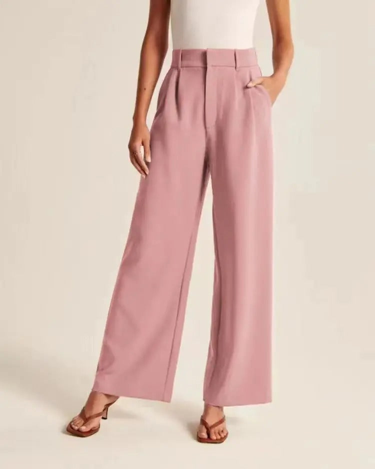 Barbara | Elegante Weitbeinhose mit hoher Taille