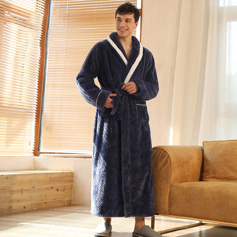Finn | Warmer Fleece-Bademantel für Damen und Herren