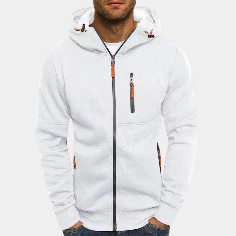 Karl | Reissverschluss-Kapuzenpullover mit Kordelzug