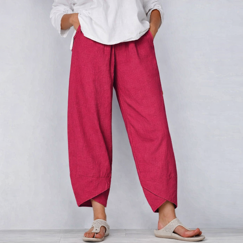Hanna | Lässige Cropped Hose mit weitem Bein