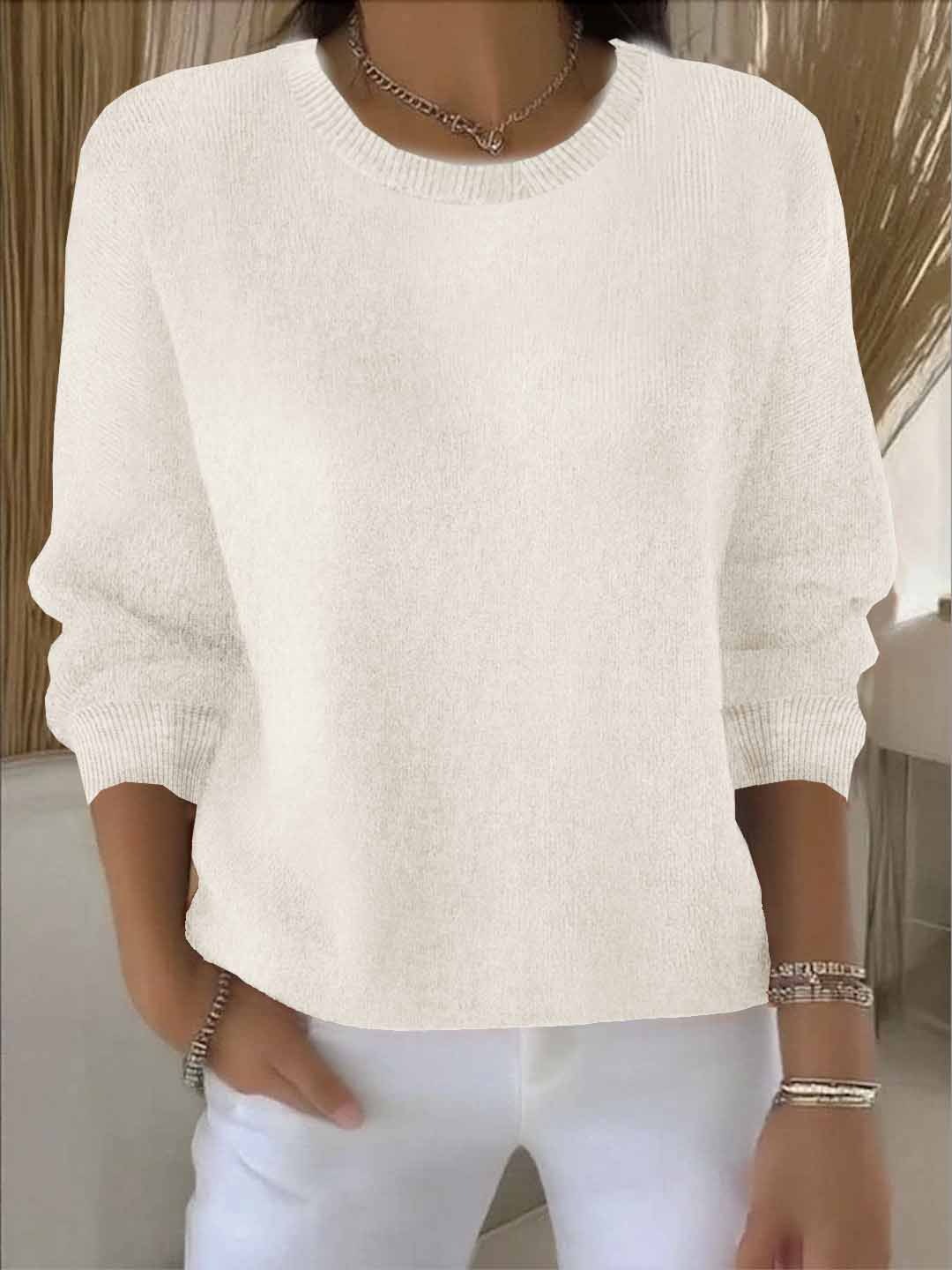 Claudia | Alltagstauglicher Winter-Strickpullover