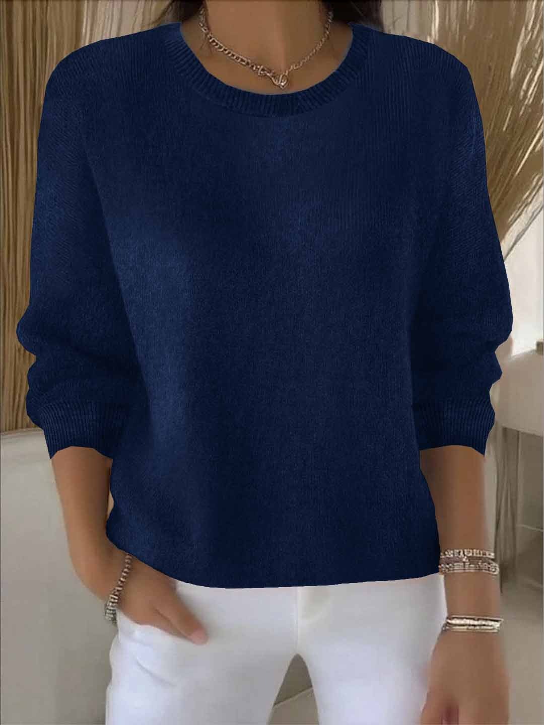 Claudia | Alltagstauglicher Winter-Strickpullover