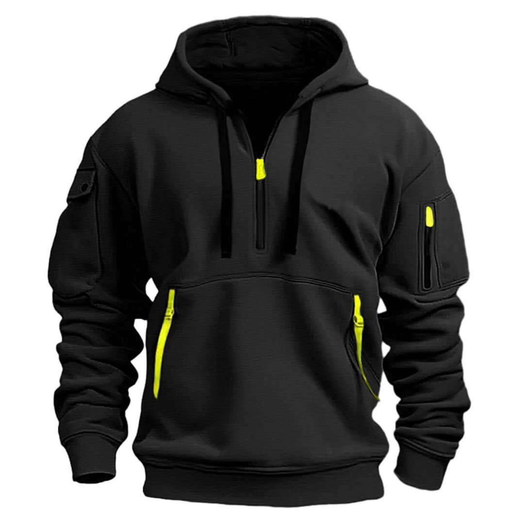 Samuel | Herren Freizeit Hoodie mit Reißverschluss-Taschen