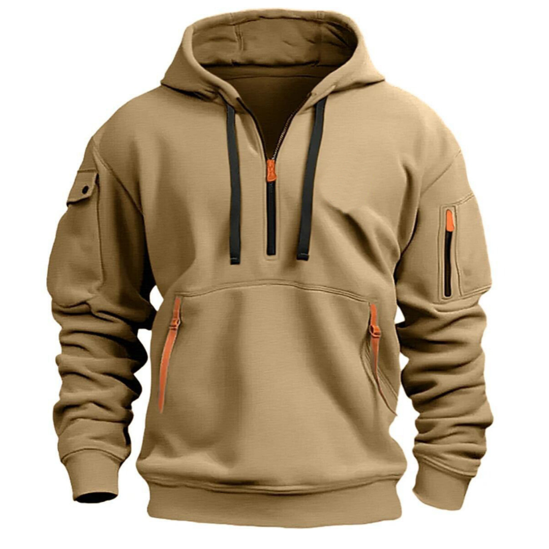 Samuel | Herren Freizeit Hoodie mit Reißverschluss-Taschen