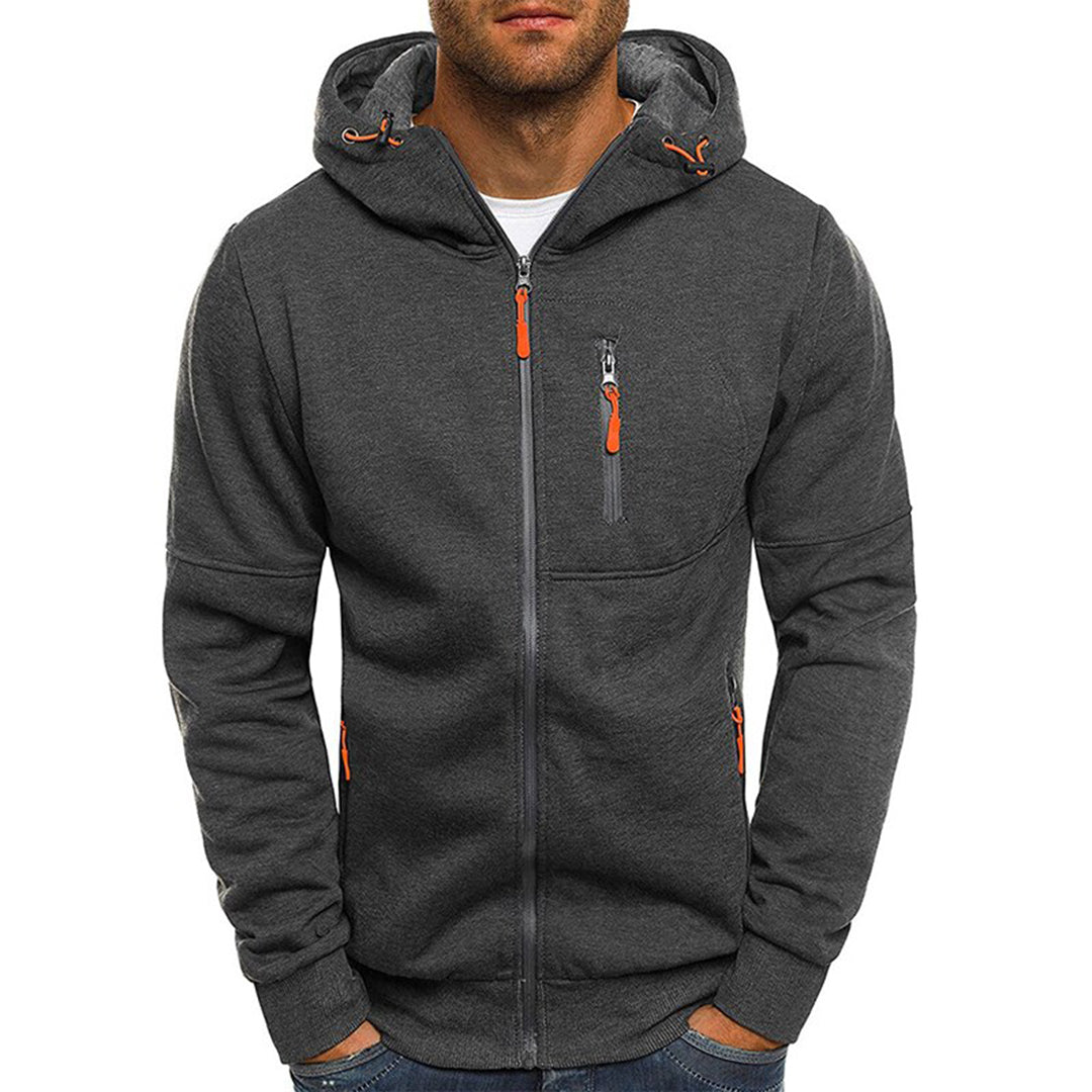 Karl | Reissverschluss-Kapuzenpullover mit Kordelzug