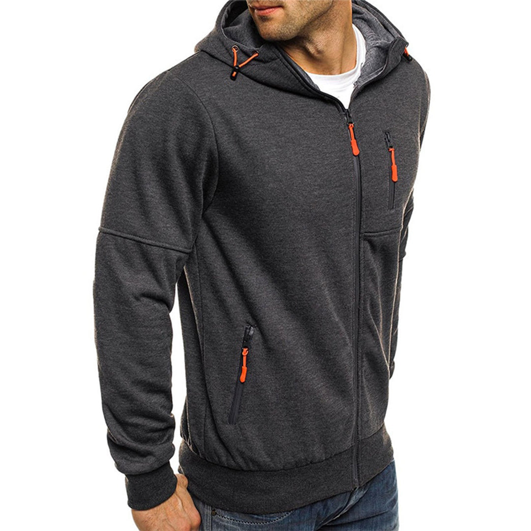 Karl | Reissverschluss-Kapuzenpullover mit Kordelzug