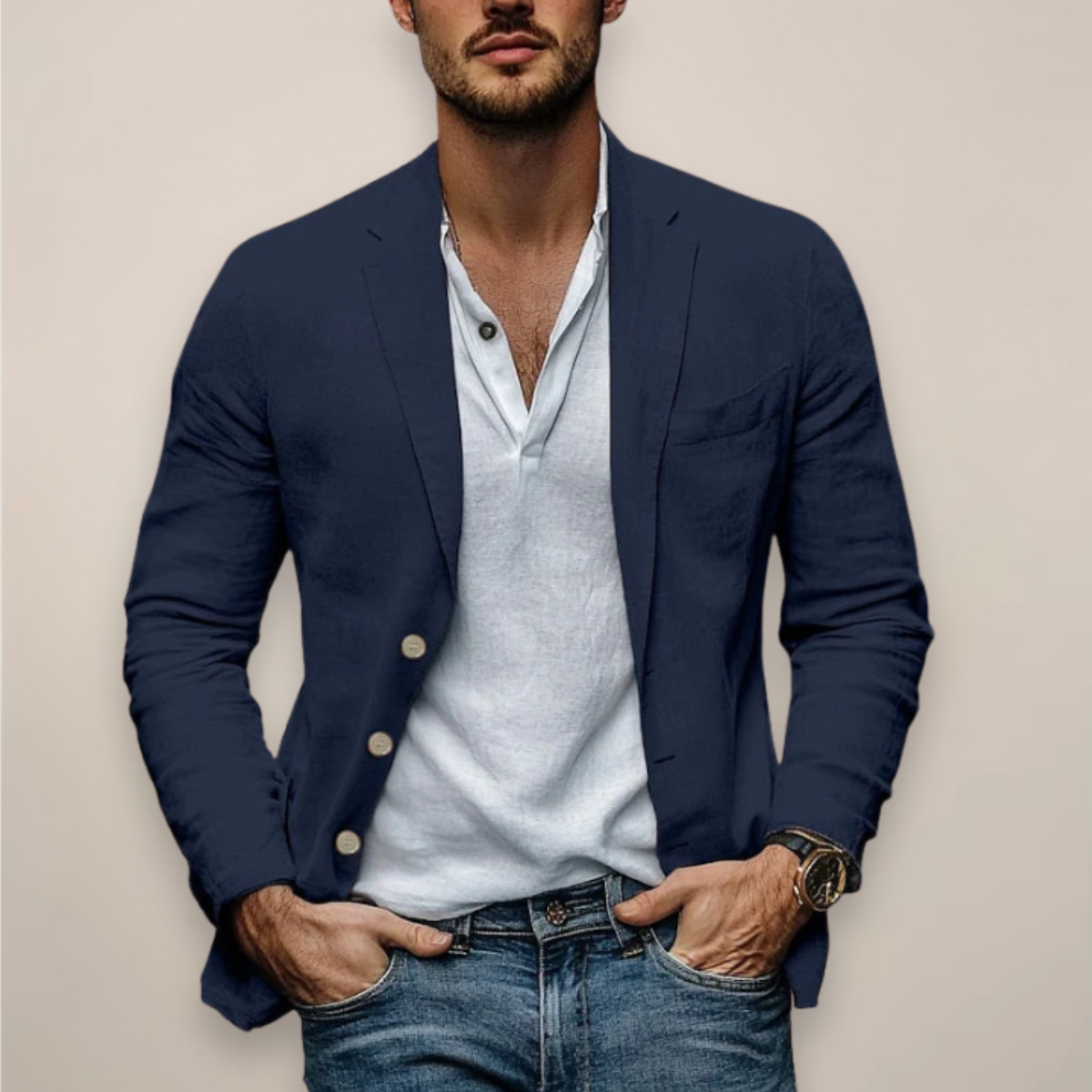 Lutz | Legerer Sommerblazer mit modernem Schnitt