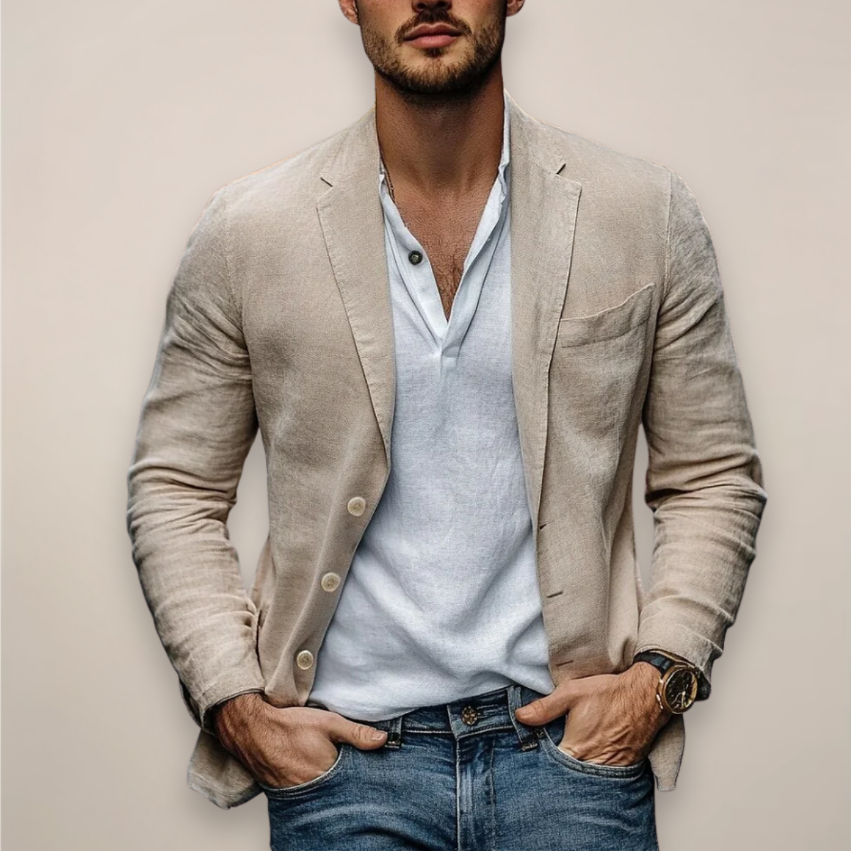 Lutz | Legerer Sommerblazer mit modernem Schnitt