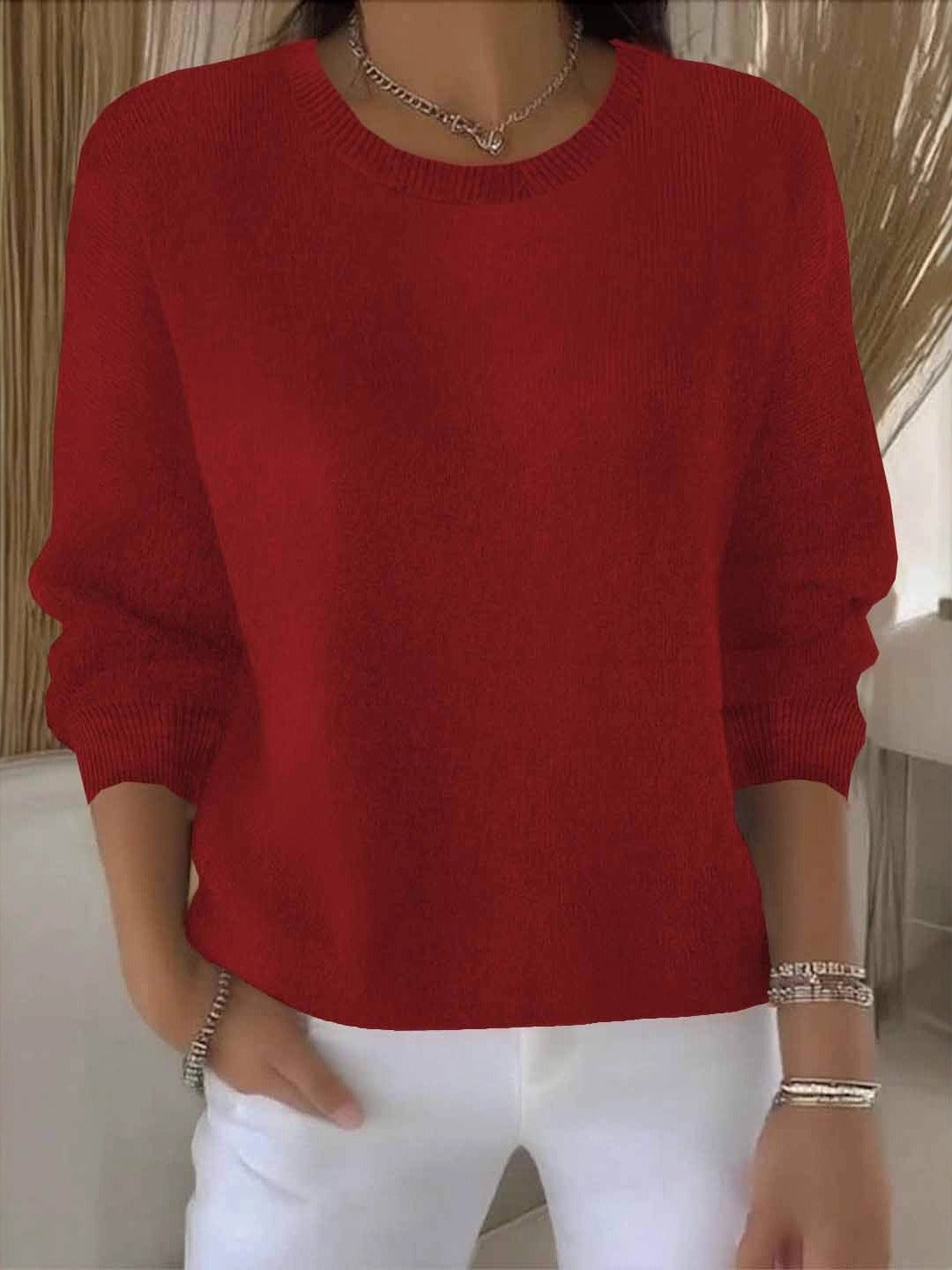 Claudia | Alltagstauglicher Winter-Strickpullover