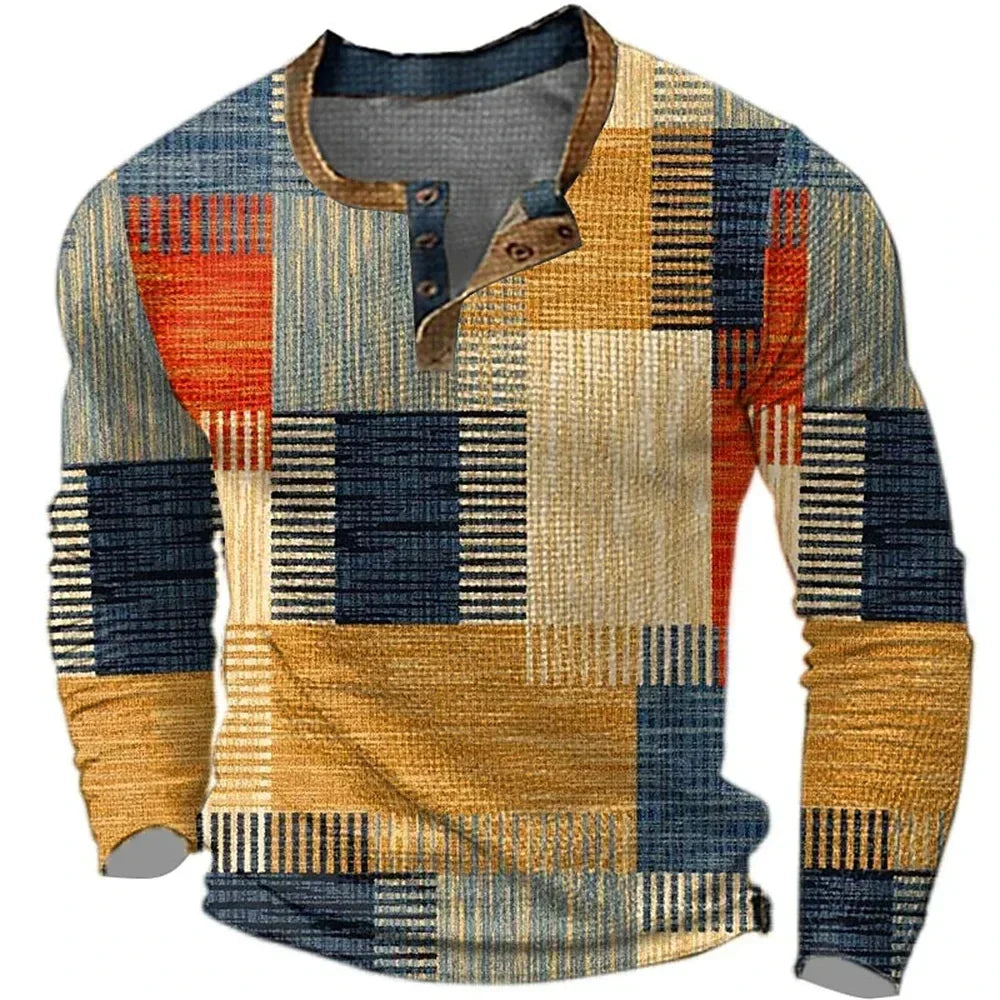 George | Farbenfrohes Hemd Herren mit Patchwork-Design