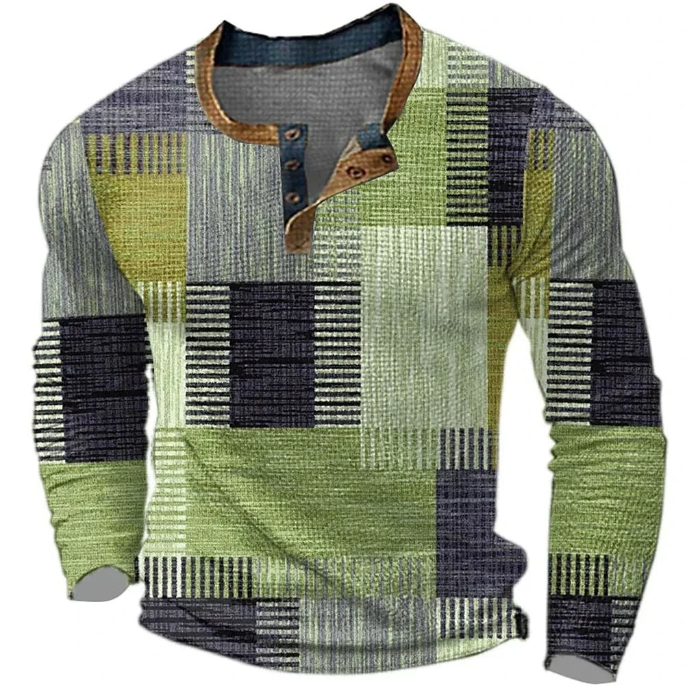 George | Farbenfrohes Hemd Herren mit Patchwork-Design