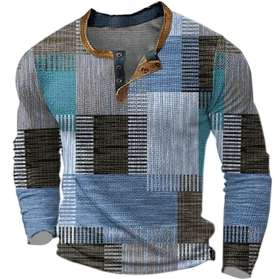George | Farbenfrohes Hemd Herren mit Patchwork-Design