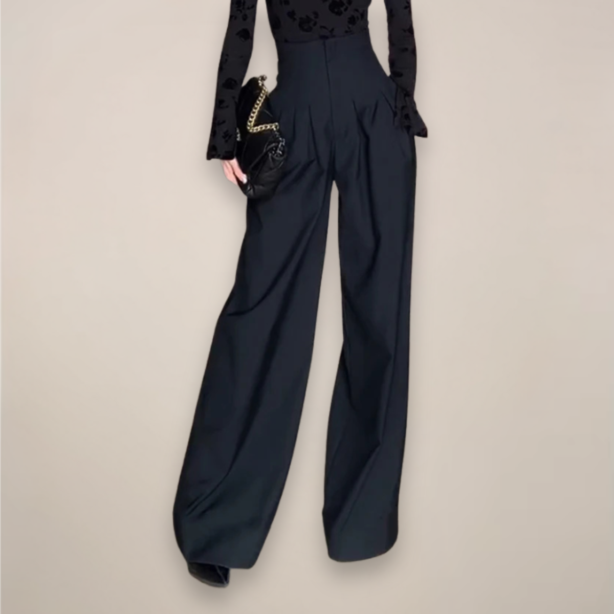 Christa | Elegante Hochtaillierte Weite Hose