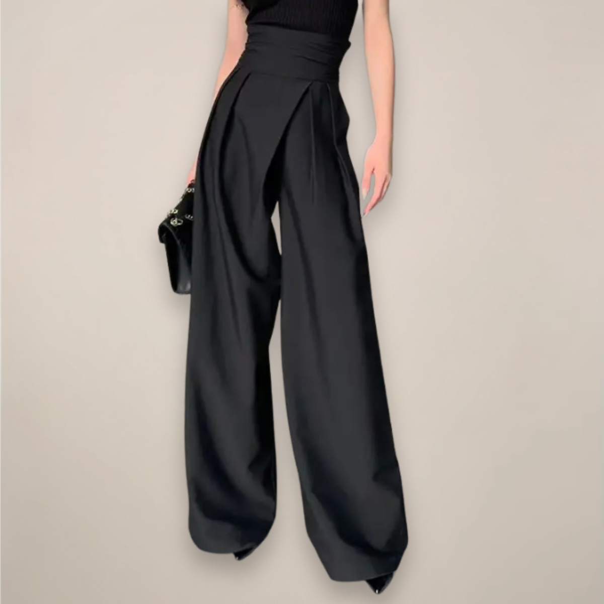 Christa | Elegante Hochtaillierte Weite Hose