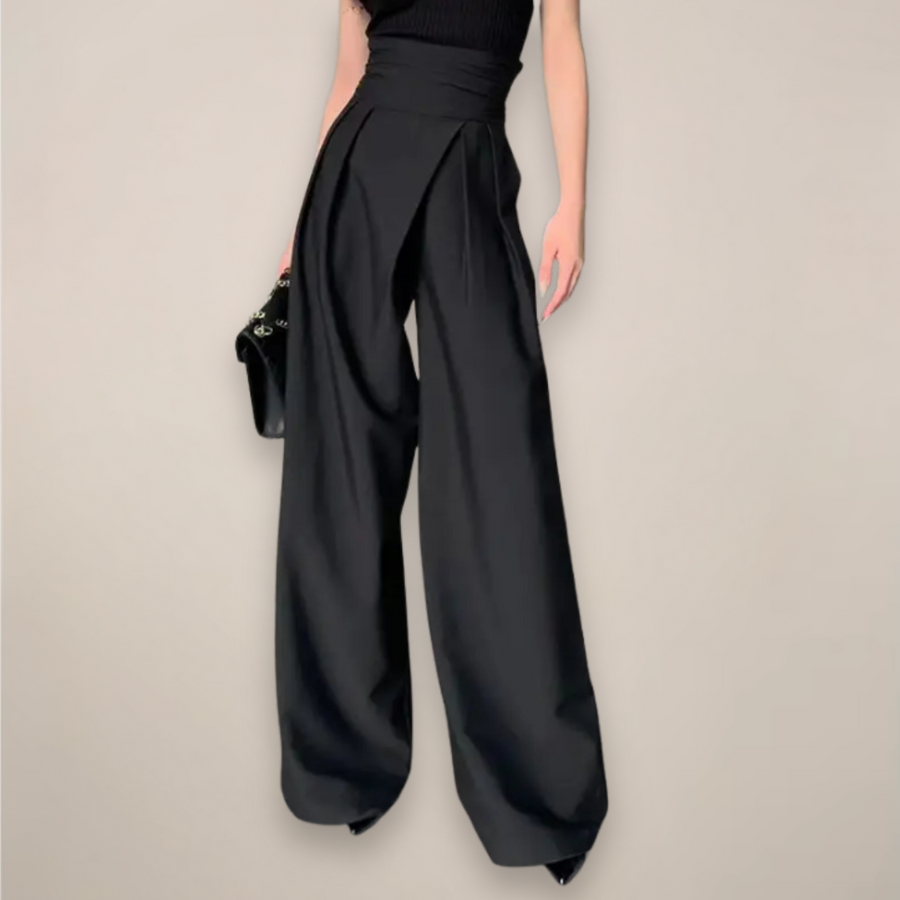 Christa | Elegante Hochtaillierte Weite Hose