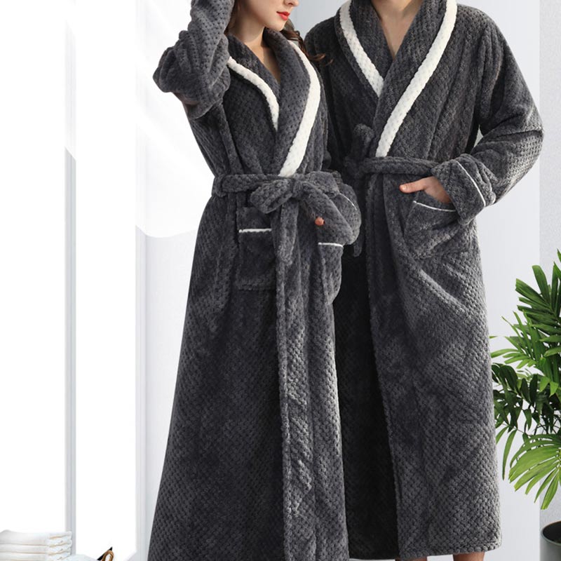 Finn | Warmer Fleece-Bademantel für Damen und Herren
