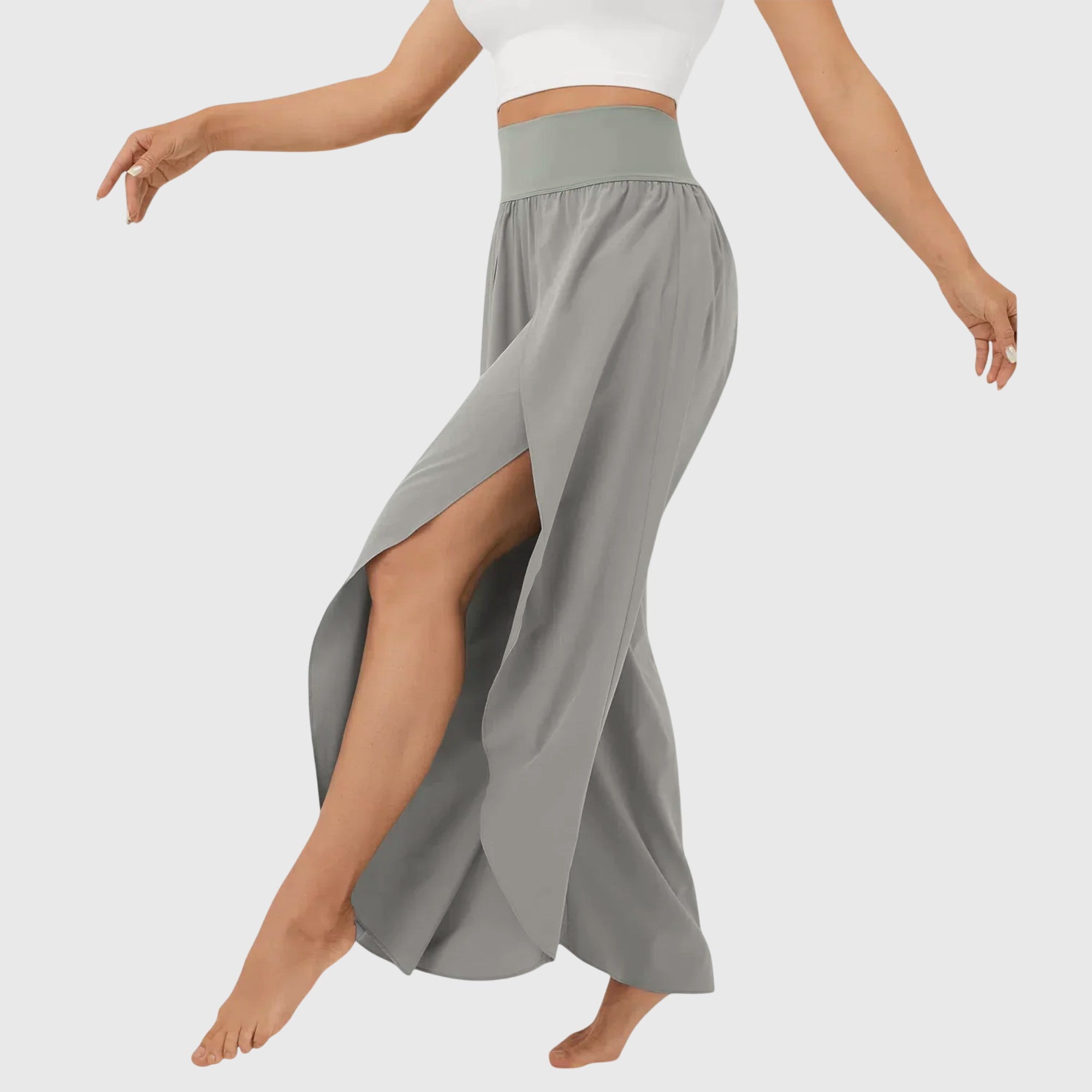 Magdalena | Boho Weitbein-Hose mit Schlitzdesign