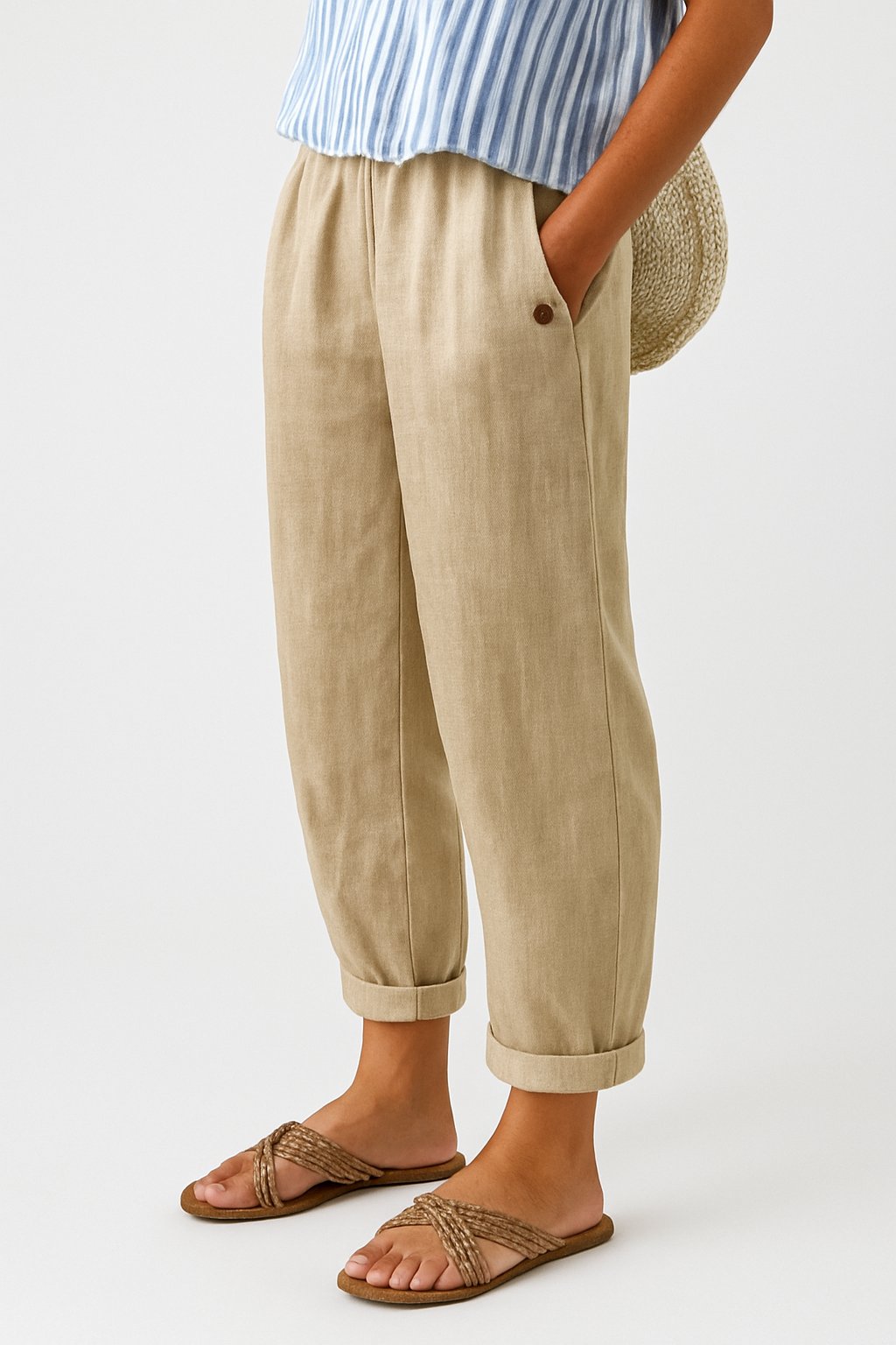 Mila | Bequeme Gerade Hose mit Seitentaschen