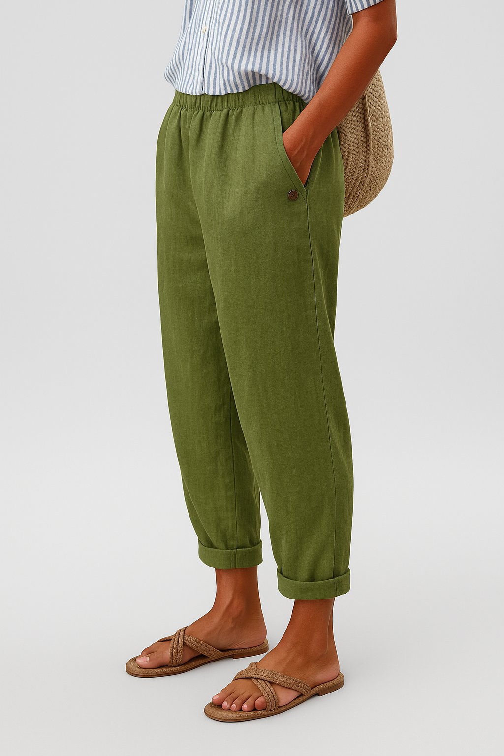 Mila | Bequeme Gerade Hose mit Seitentaschen