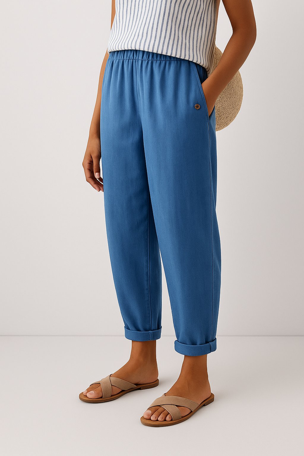 Mila | Bequeme Gerade Hose mit Seitentaschen