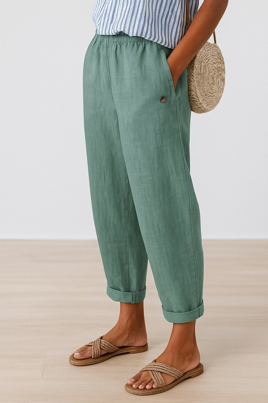 Mila | Bequeme Gerade Hose mit Seitentaschen