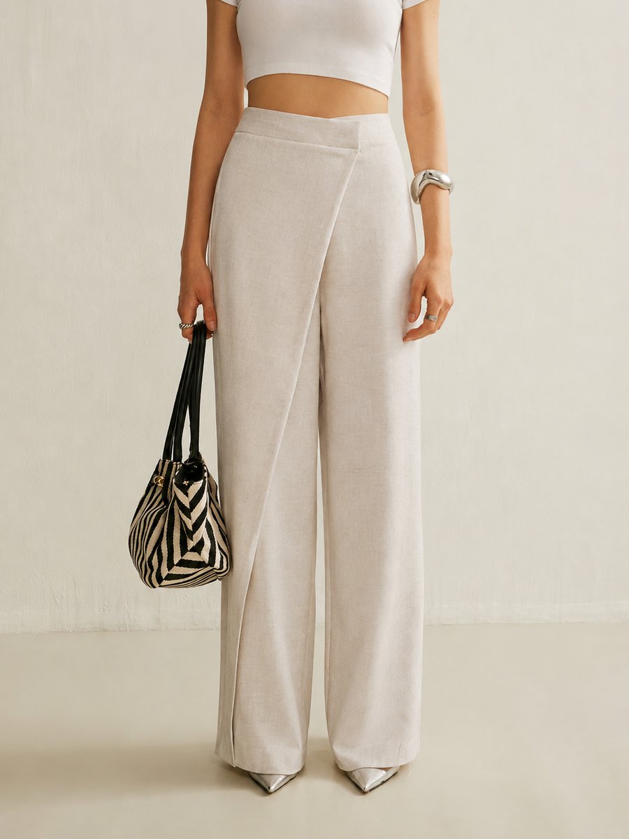 Johanna | Elegante Wickelhose mit asymmetrischem Bund