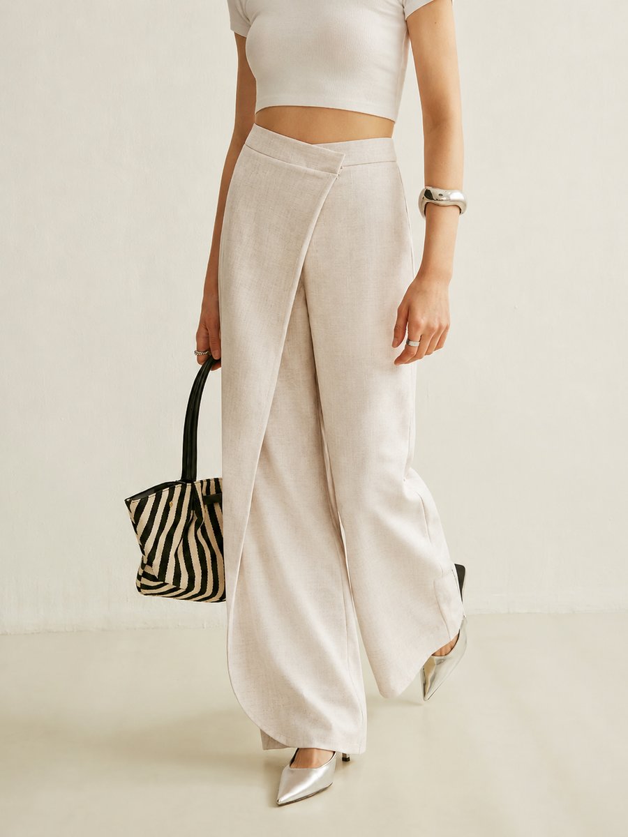 Johanna | Elegante Wickelhose mit asymmetrischem Bund