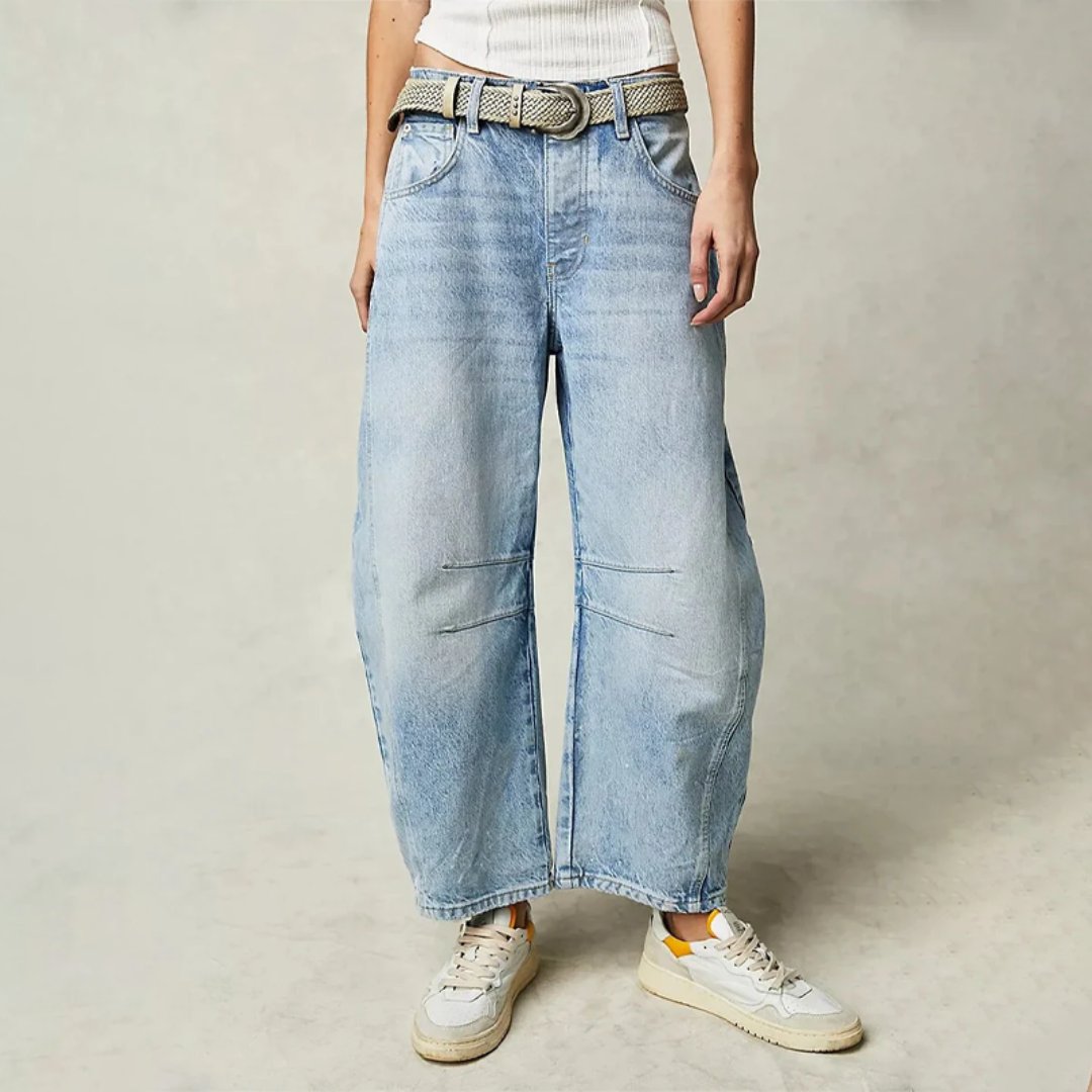 Elisabeth | Entspannte High-Waist Barrel-Leg Jeans