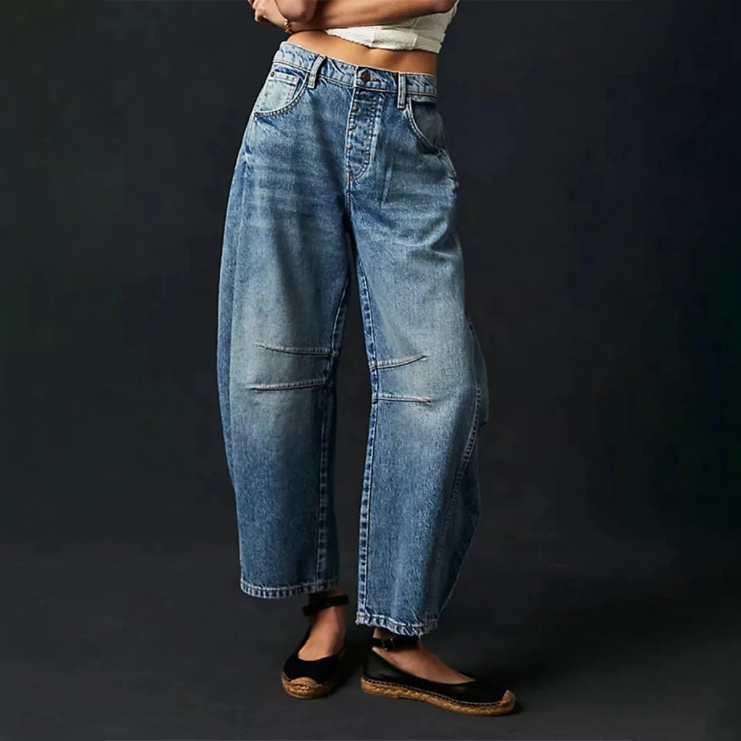 Elisabeth | Entspannte High-Waist Barrel-Leg Jeans