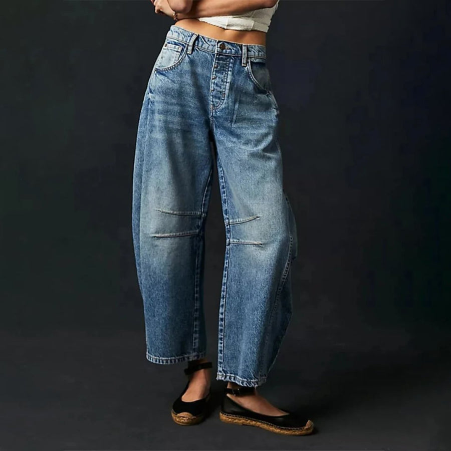 Elisabeth | Entspannte High-Waist Barrel-Leg Jeans