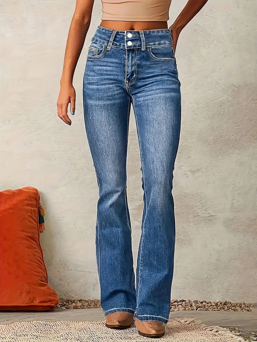Annika | Schmeichelnde High-Waist Schlagjeans
