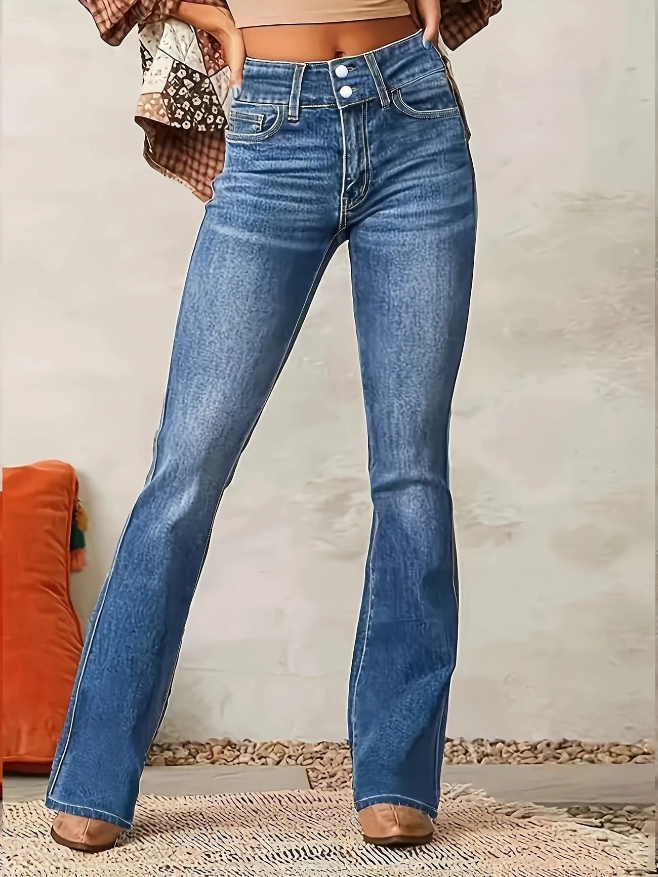 Annika | Schmeichelnde High-Waist Schlagjeans
