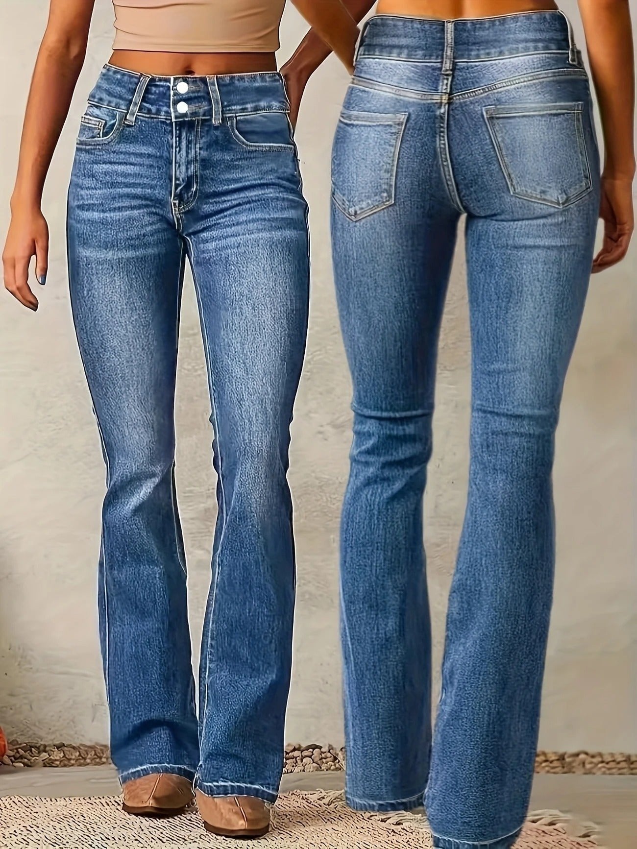 Annika | Schmeichelnde High-Waist Schlagjeans