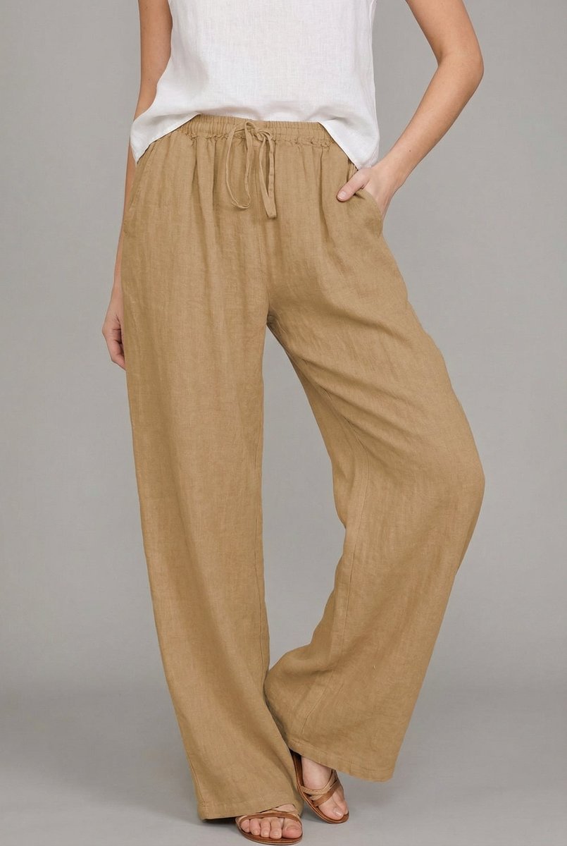 Charlotte | Legere Leinenhose mit weitem Bein