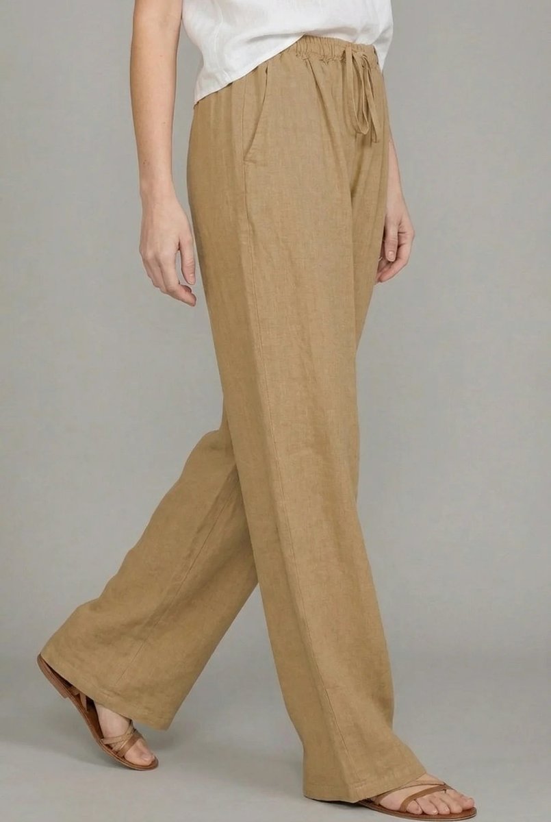 Charlotte | Legere Leinenhose mit weitem Bein