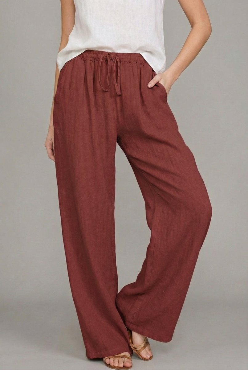 Charlotte | Legere Leinenhose mit weitem Bein