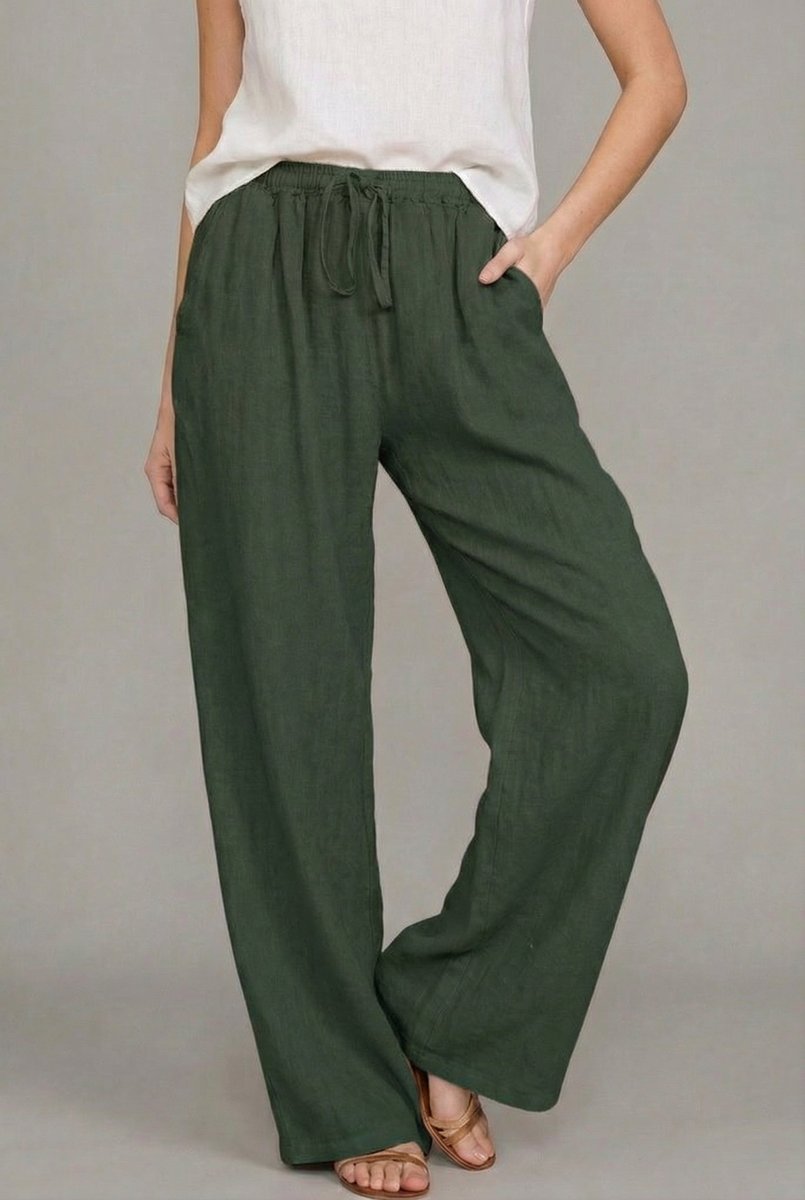 Charlotte | Legere Leinenhose mit weitem Bein