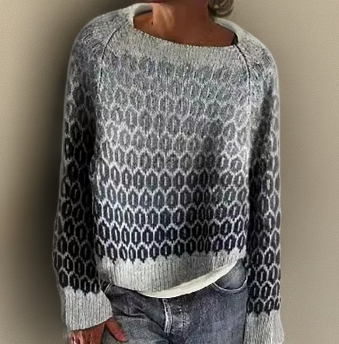 Rosemarie | Islaendischer Strickpullover mit Rundhals
