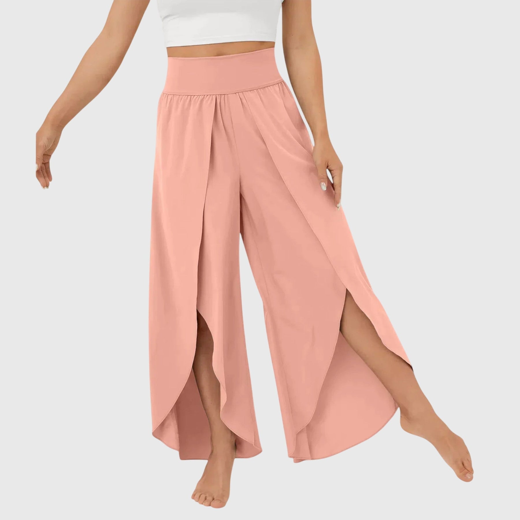 Magdalena | Boho Weitbein-Hose mit Schlitzdesign