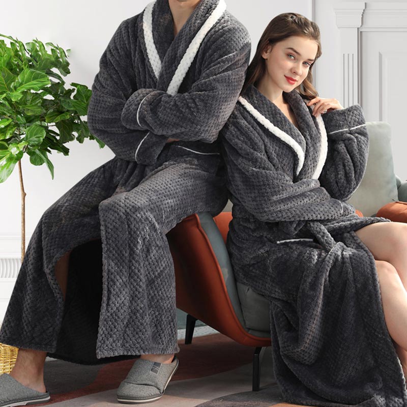 Finn | Warmer Fleece-Bademantel für Damen und Herren