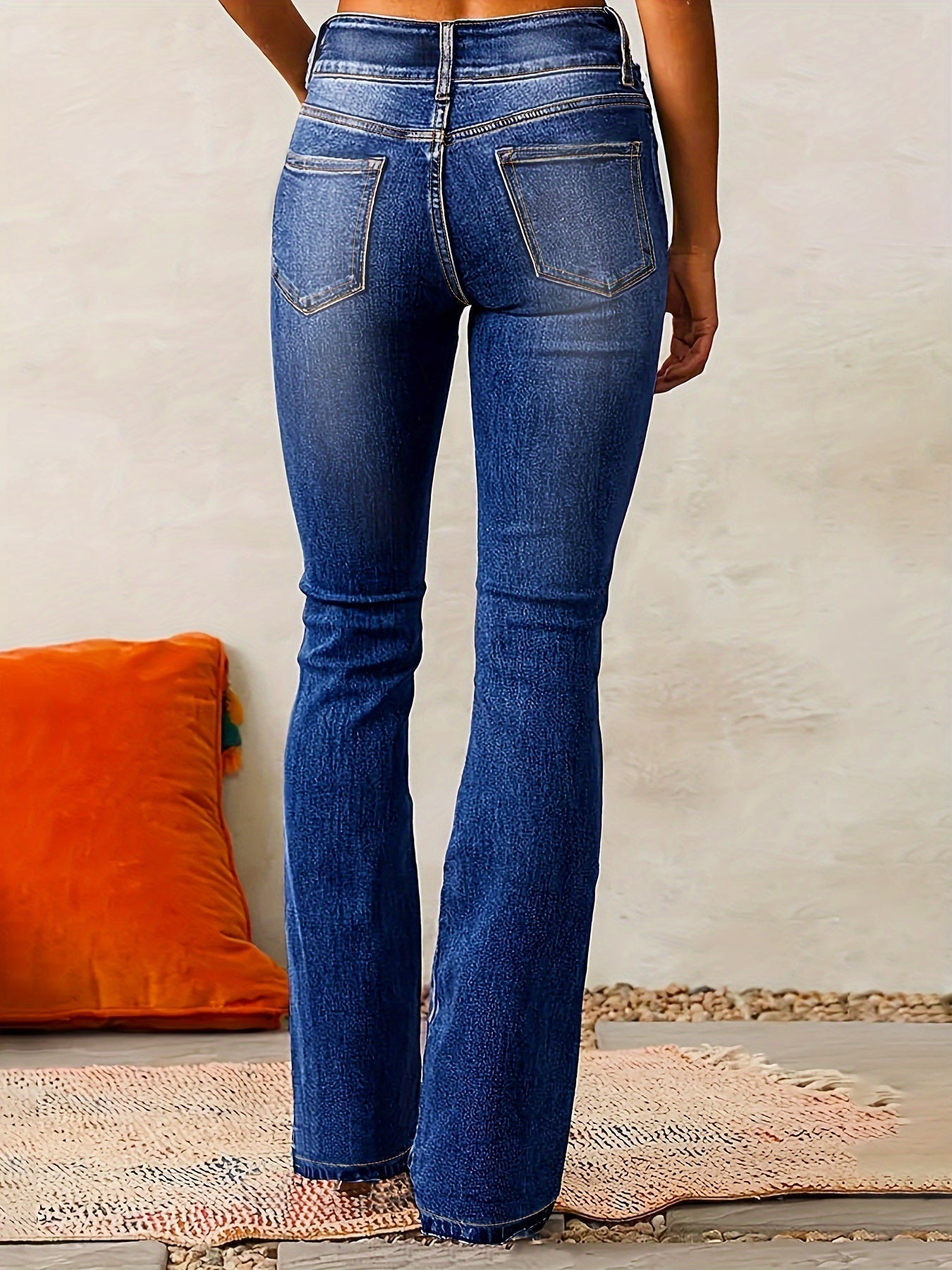 Gisela | Klassische High-Waist Jeans mit weitem Bein